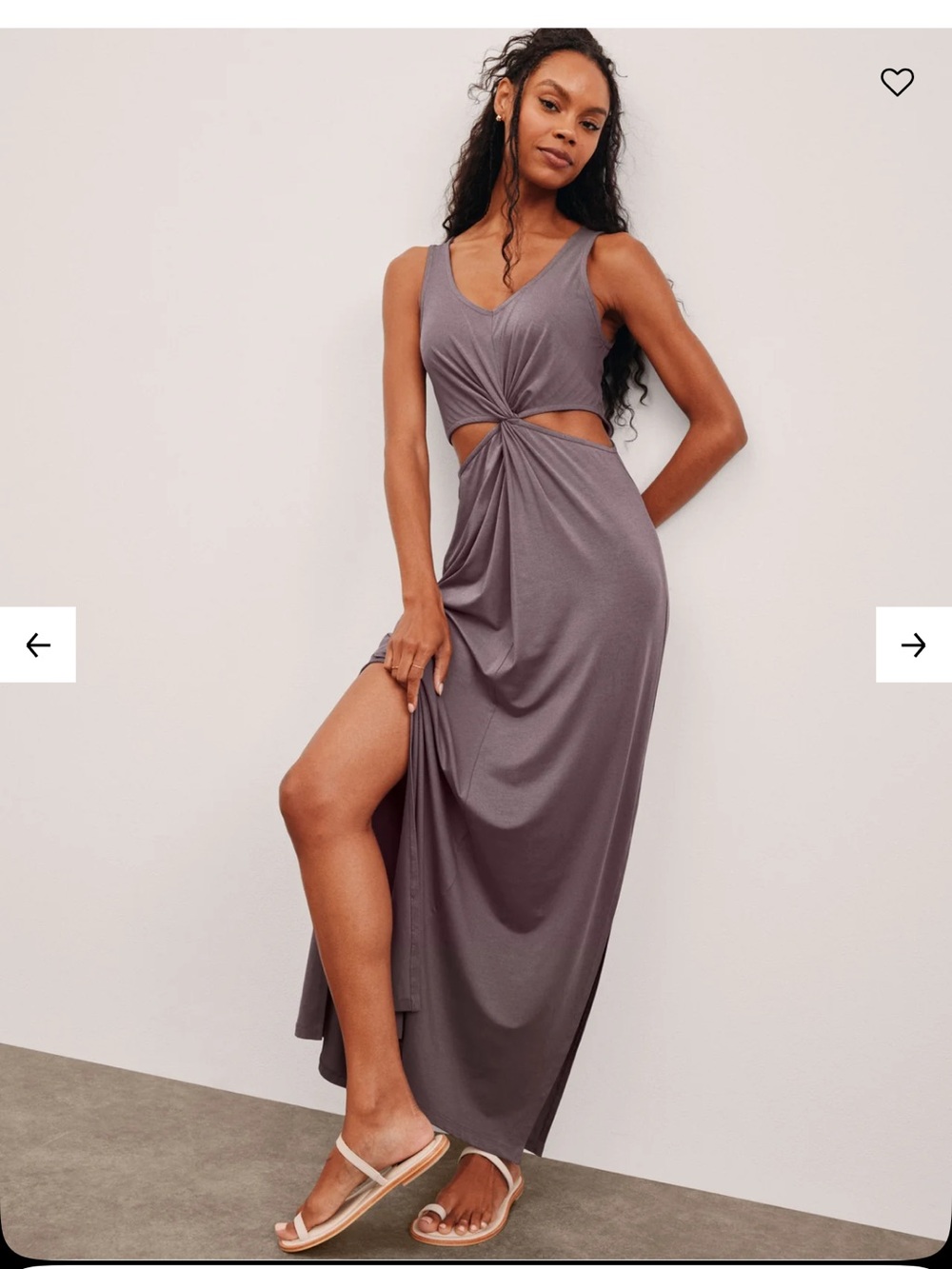 Beyond Yoga Around the World Front Twist Maxi Dress
